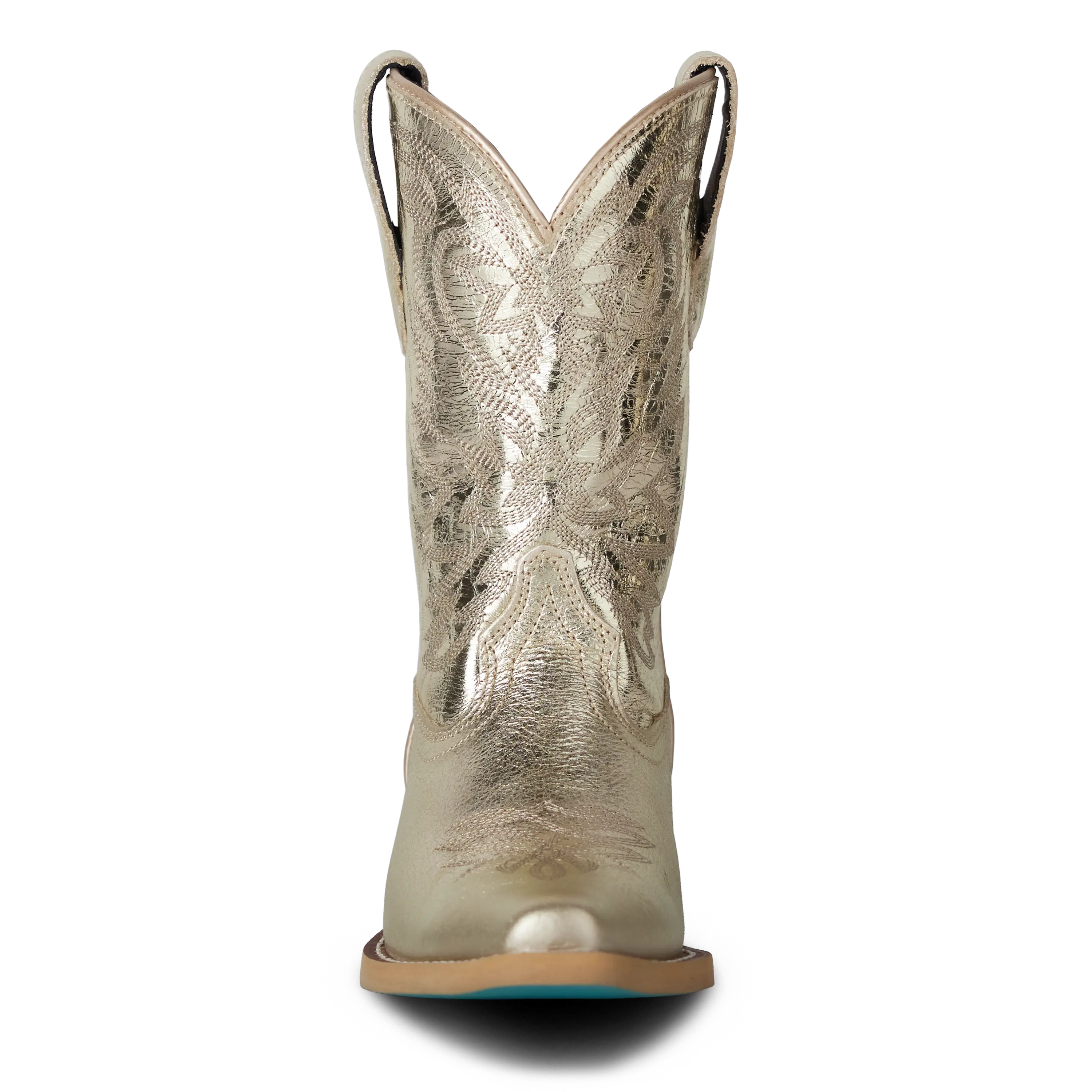 Lil' Lane Girls Smokeshow Boot - Champagne Metallic Kids Boots Western Fashion by Lane