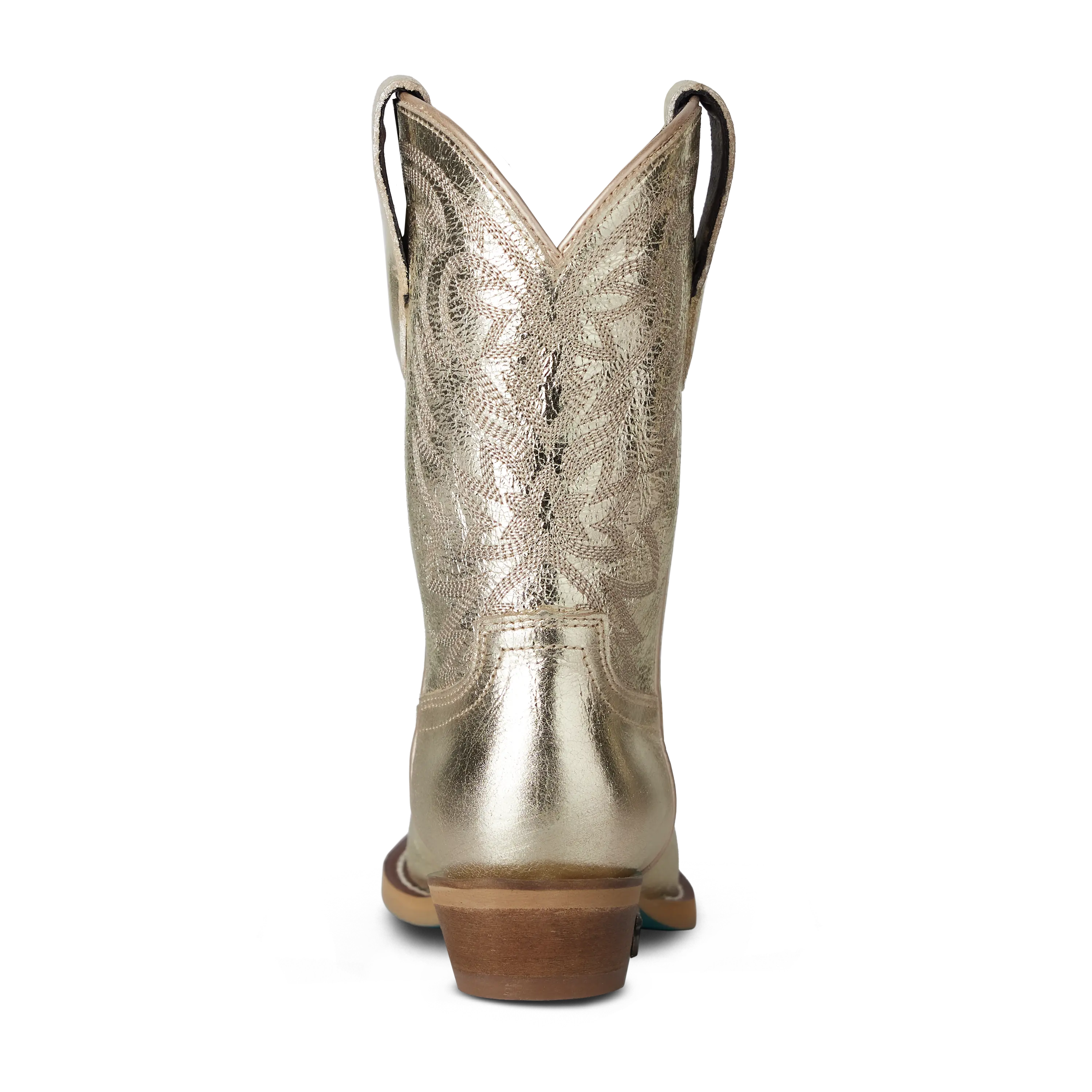 Lil' Lane Girls Smokeshow Boot - Champagne Metallic Kids Boots Western Fashion by Lane
