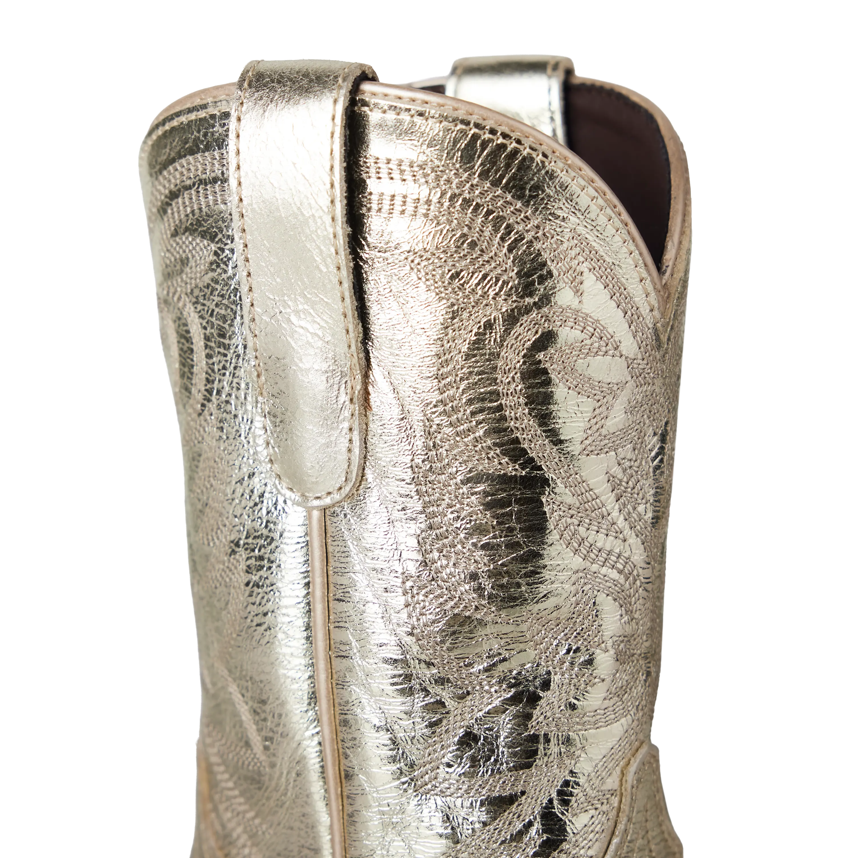 Lil' Lane Girls Smokeshow Boot - Champagne Metallic Kids Boots Western Fashion by Lane