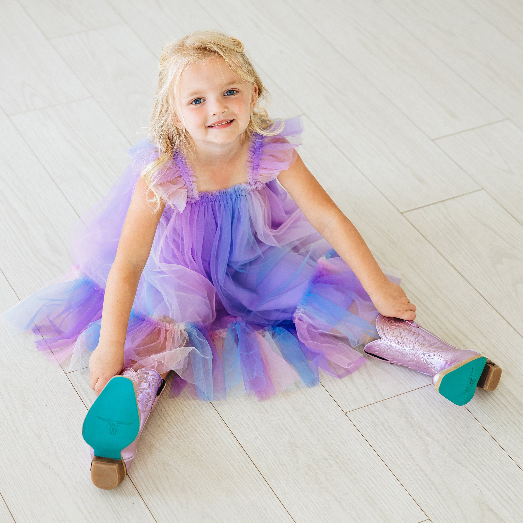 Lil' Lane Smokeshow Boot - Lavender Metallic Kids Boots Western Fashion by Lane