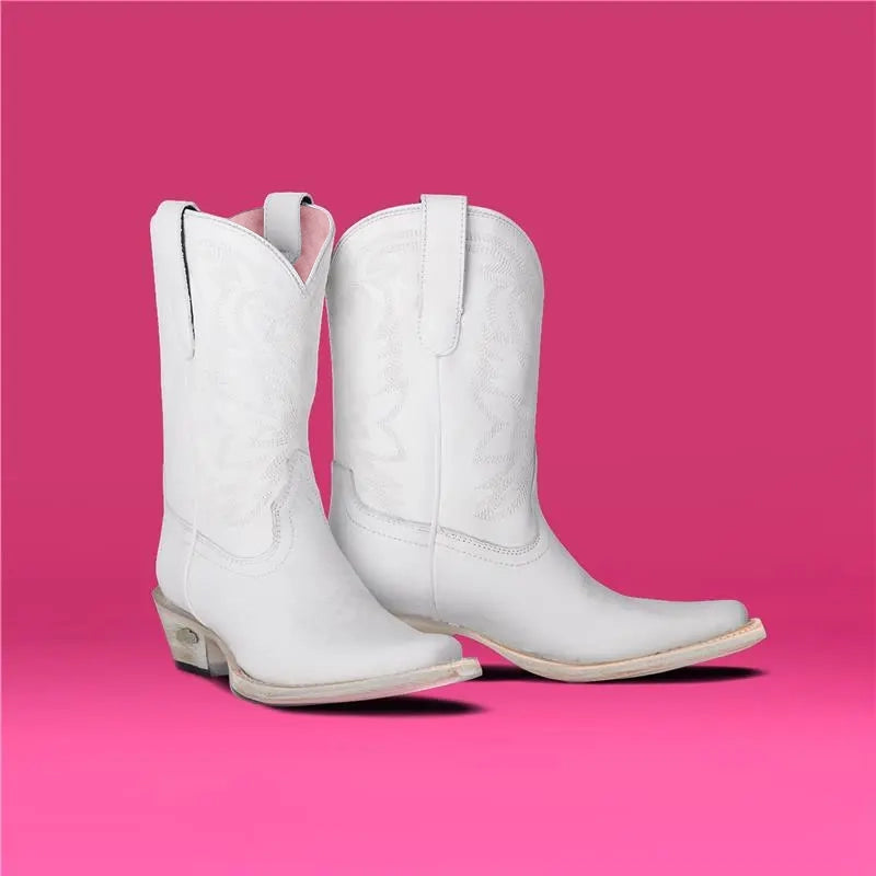 Megan Moroney Lil' Lane Girls Smokeshow Boot - Matte White Kids Boots Western Fashion by Lane
