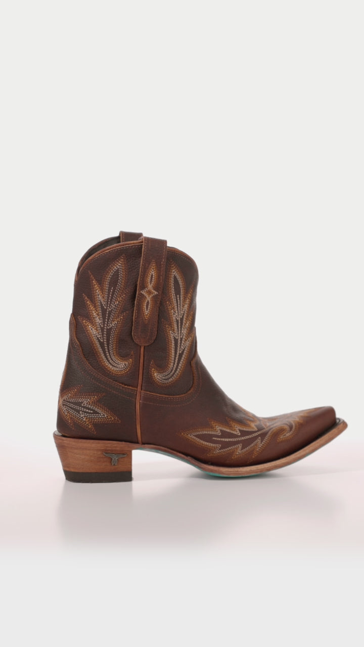 Lexington Bootie - Cognac Ladies Bootie Western Fashion by Lane