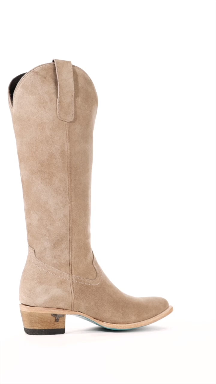Plain Jane Boot - Latte Suede Ladies Boot Western Fashion by Lane