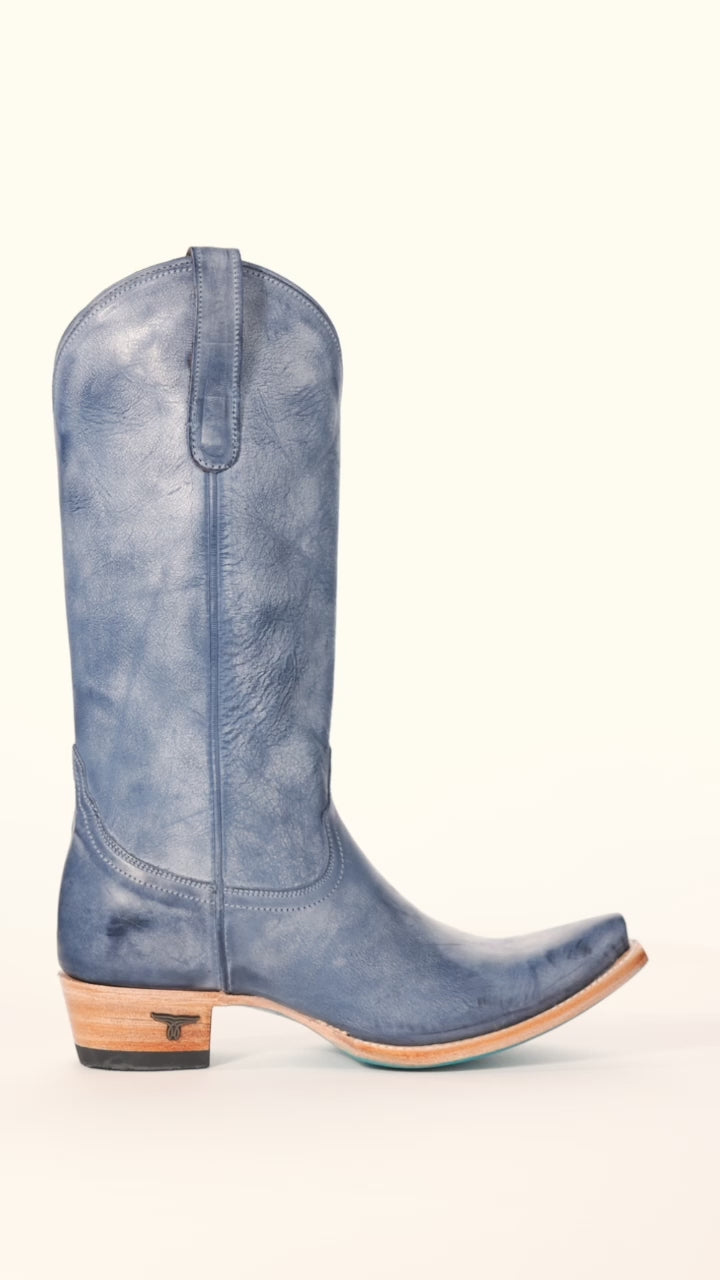 Emma Jane Boot - Washed Denim Ladies Boot Western Fashion by Lane