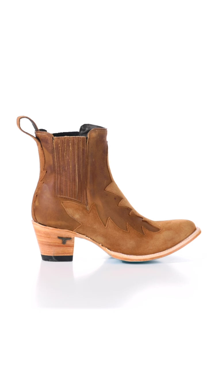 Western Chelsea Bootie - Toffee Suede Ladies Bootie Western Fashion by Lane
