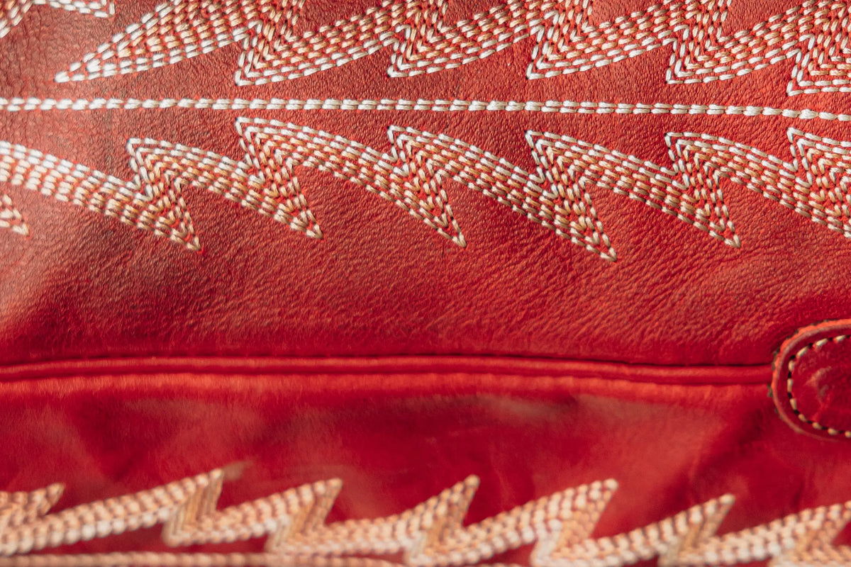 RED LEATHER