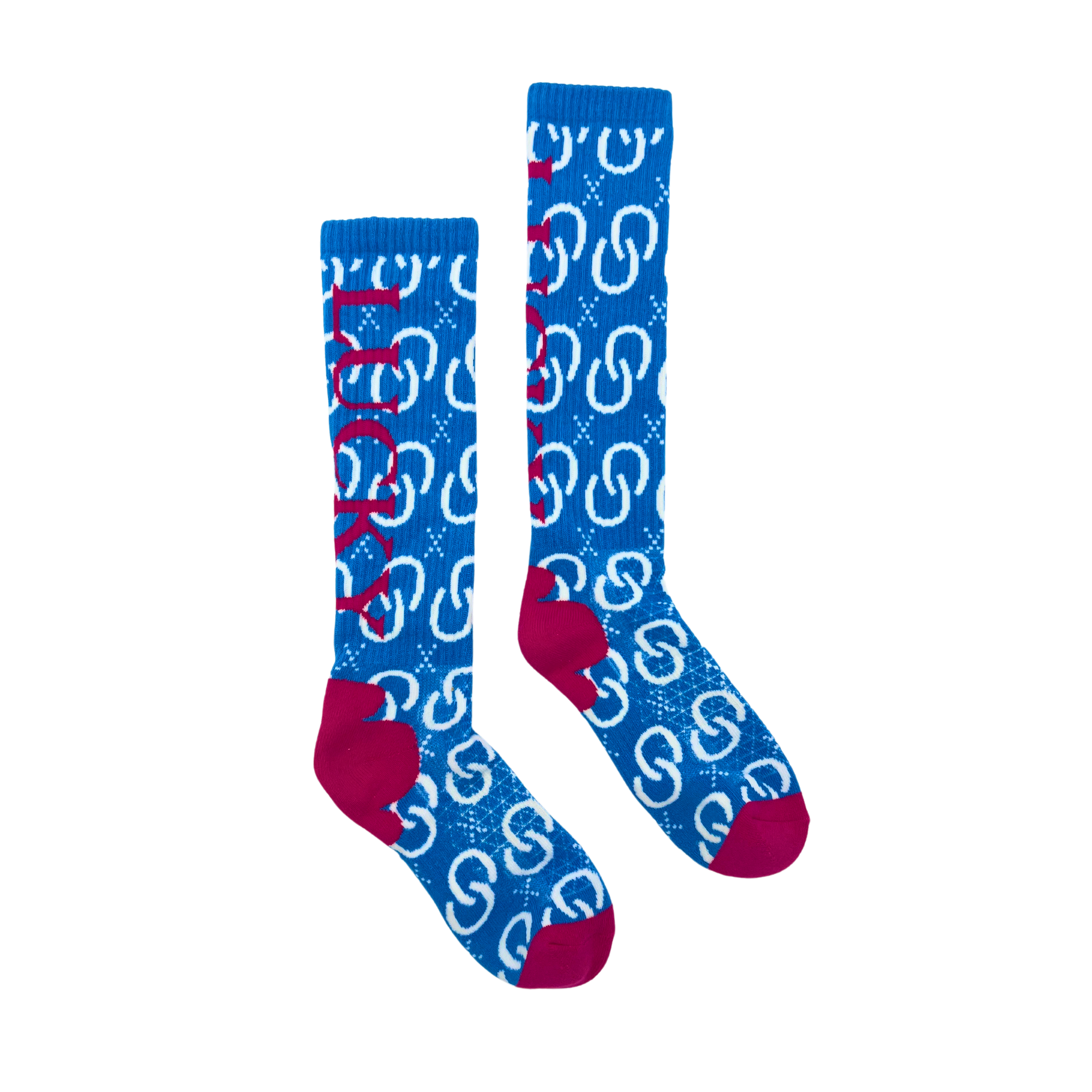 High Maintenance Cowgirl Sky Blue Performance Socks