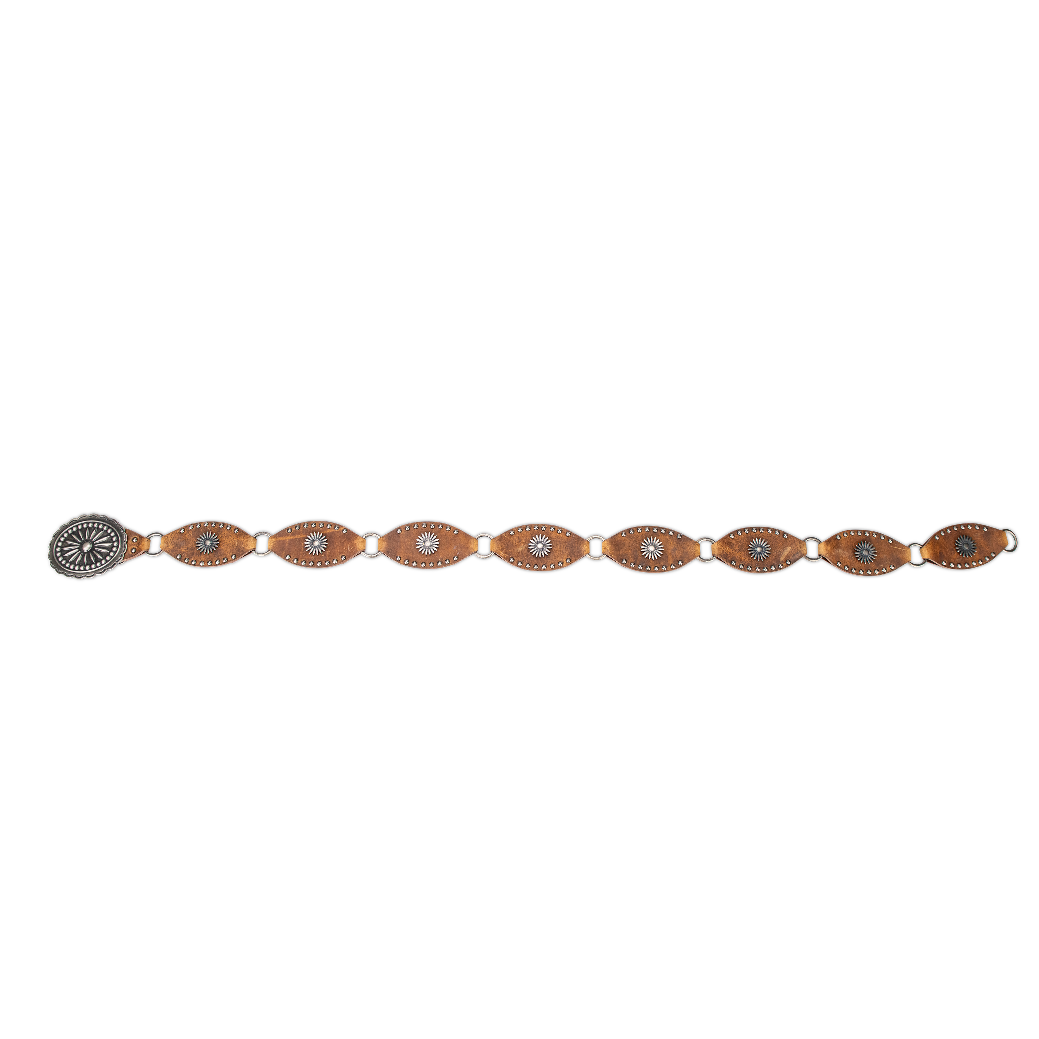Lane Silver Disc Belt - Desert Clay Belt Western Fashion by Lane