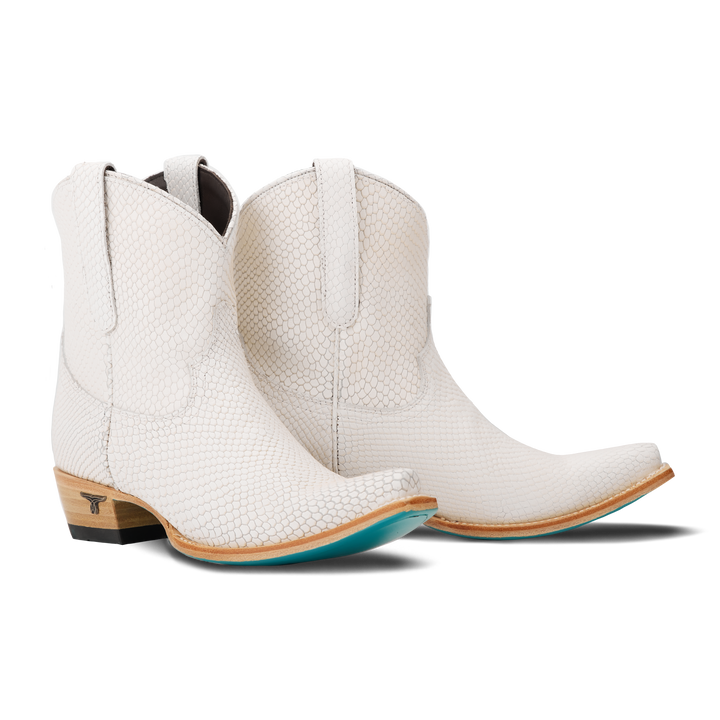 **Final Sale** Emma Jane Bootie - Cream Cobra Ladies Bootie Cream Cobra Western Fashion by Lane