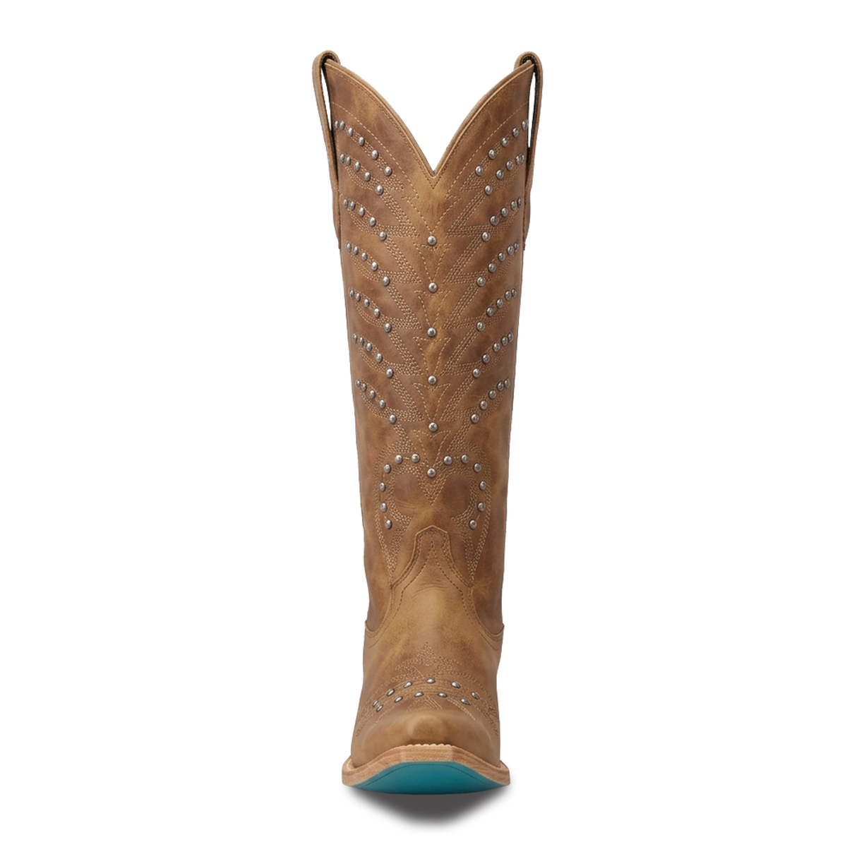 Studded Squash Blossom Boot - Desert Clay Ladies Boot Western Fashion by Lane
