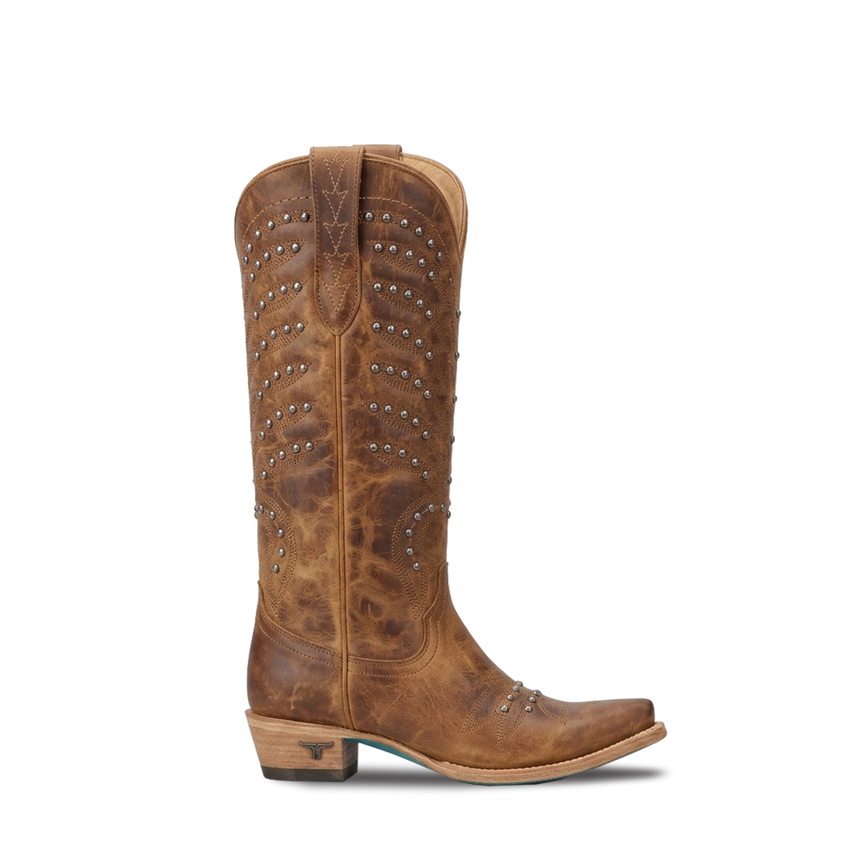 Studded Squash Blossom Boot - Desert Clay Ladies Boot Western Fashion by Lane