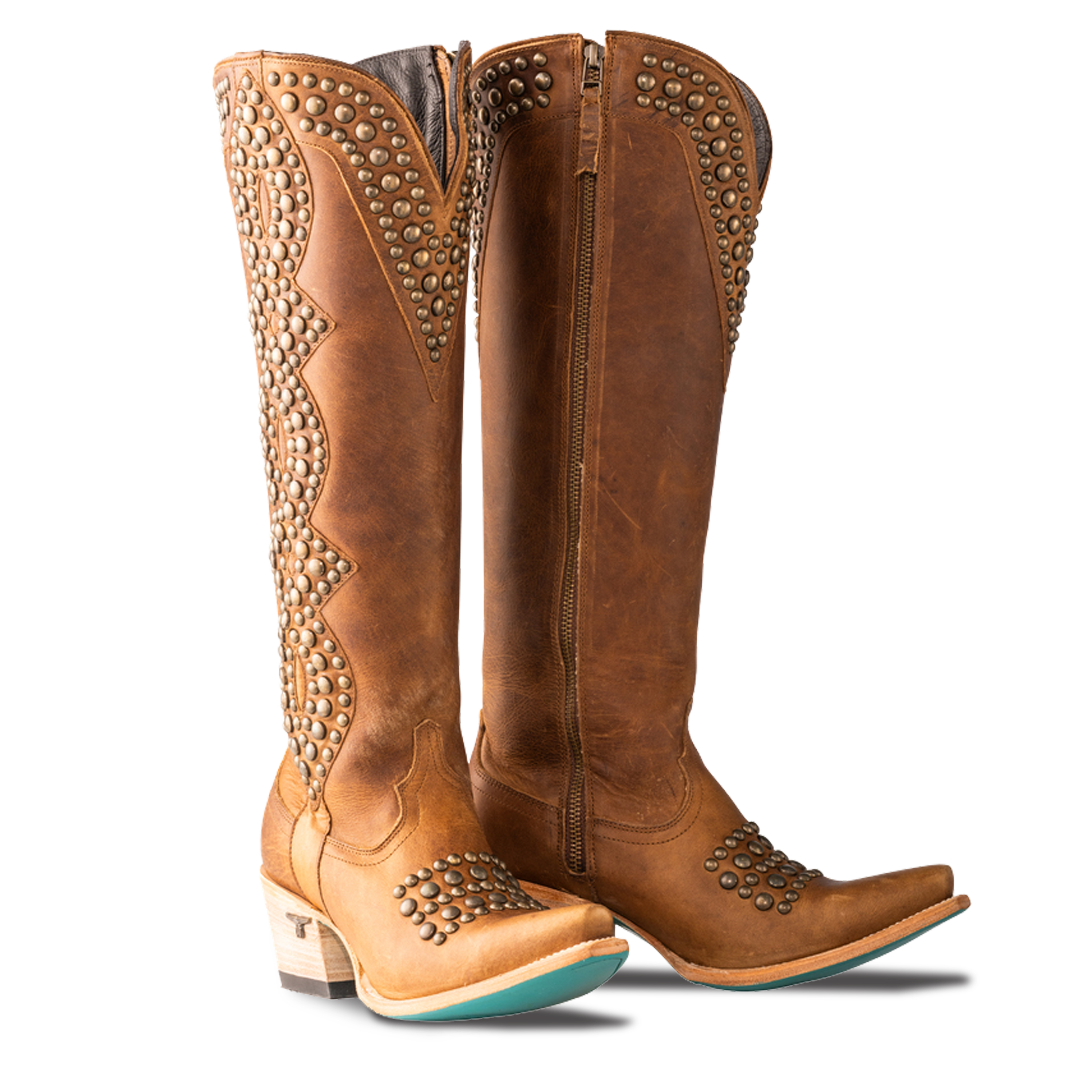 Studded Helix Knee High - Desert Clay Lane Boots