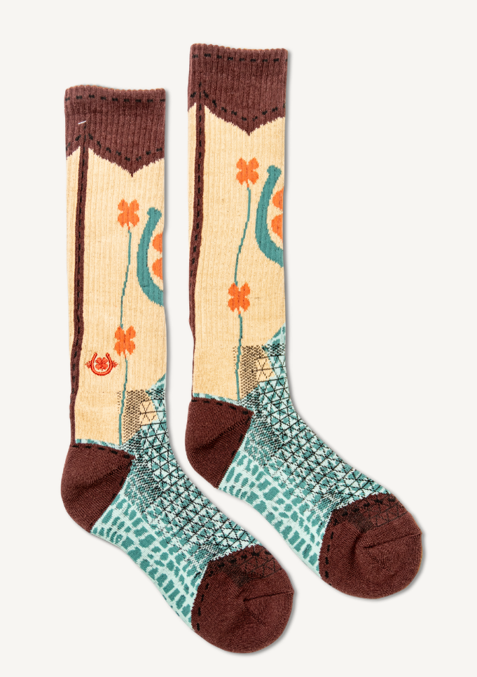 Lucky Shit Kickers Performance Socks (Galleria Only) Women's Mid-Calf Socks Western Fashion by Lane