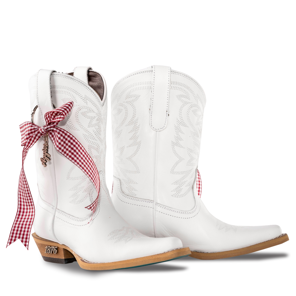 Texas A&M Future Legacy Lil' Lane Girls Boots - Matte White Kids Boots Western Fashion by Lane