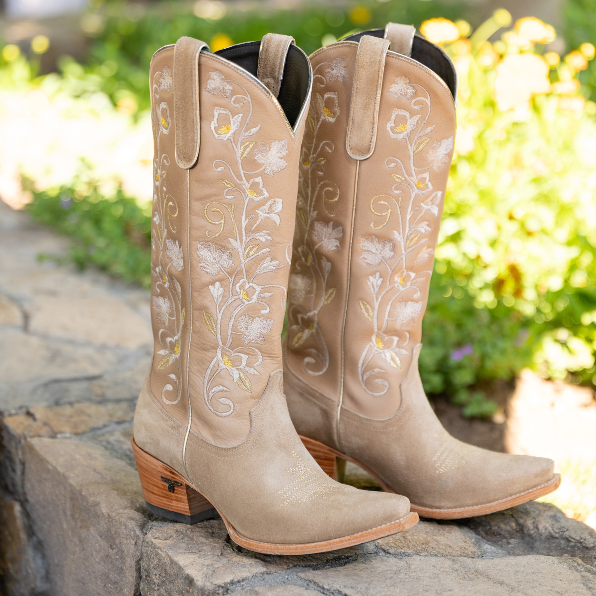 Joy Boot - Chardonnay Suede Ladies Boot Western Fashion by Lane