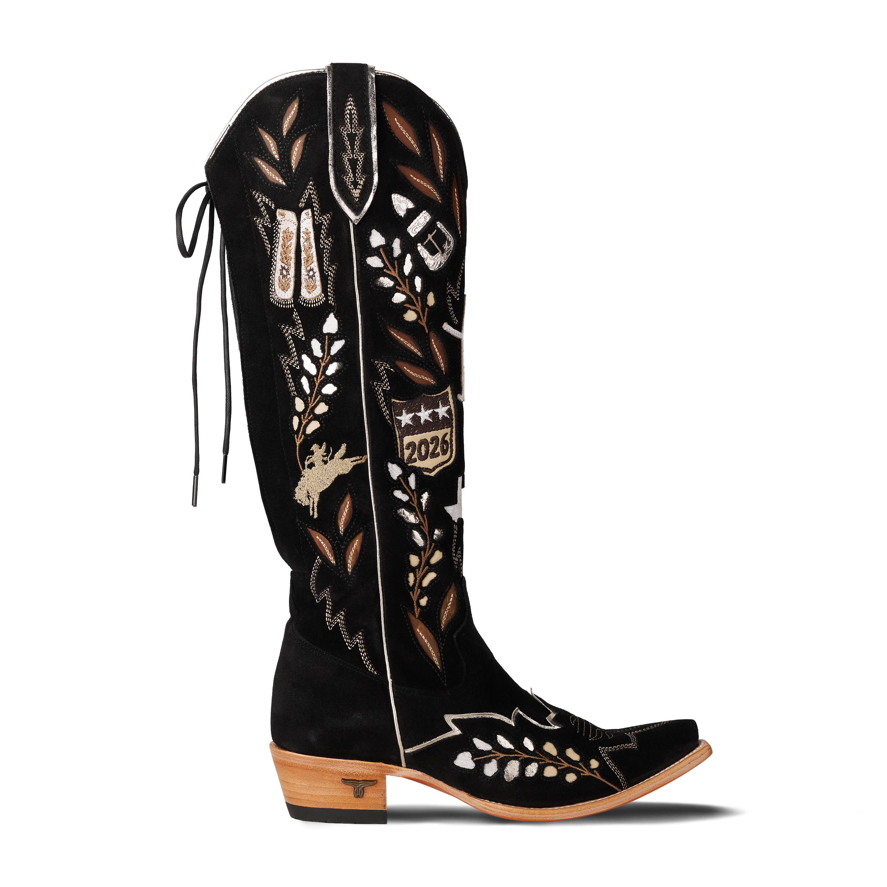 Houston Rodeo Ladies Knee High 2026 Limited Edition - Jet Black Ladies Boot Western Fashion by Lane