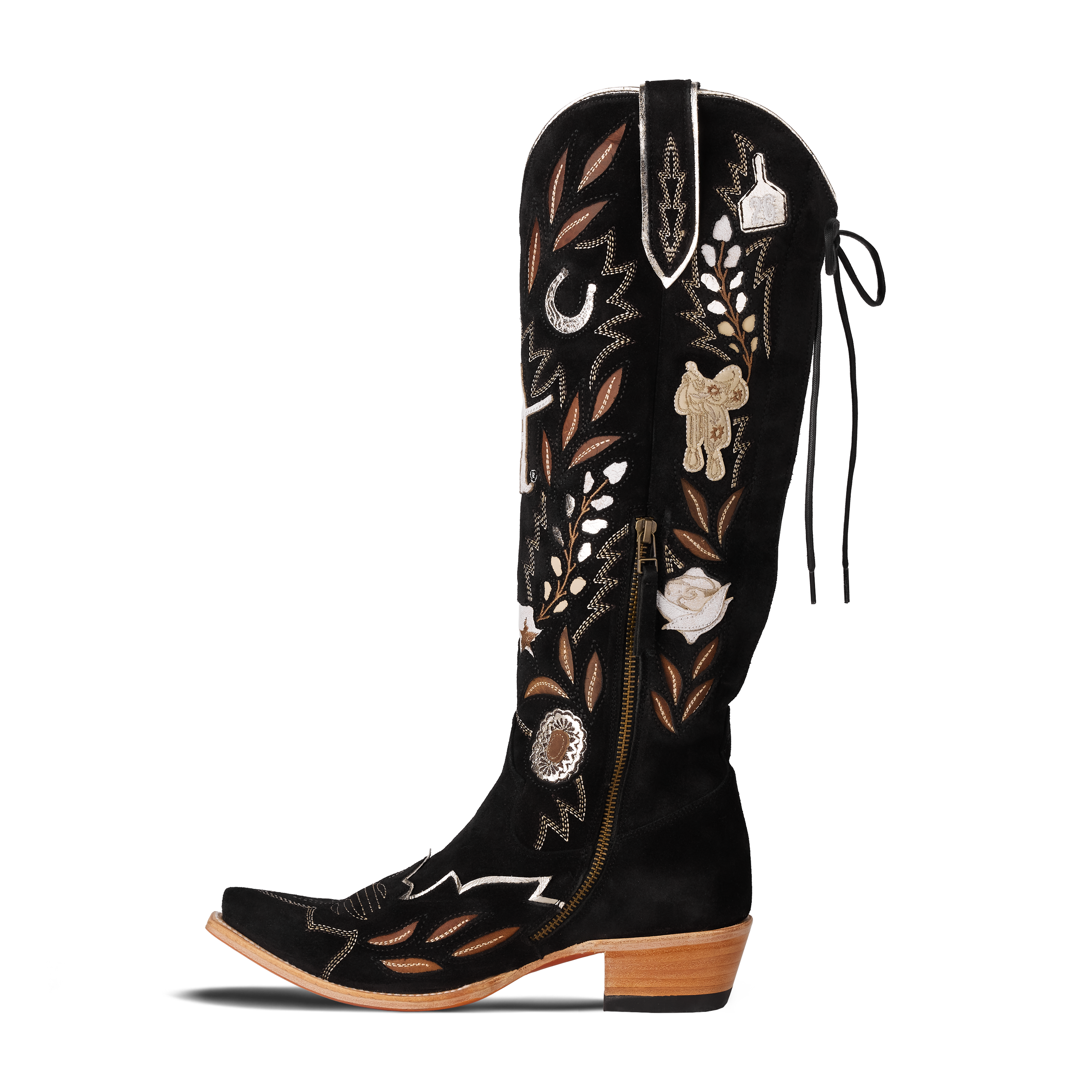 Houston Rodeo Ladies Knee High 2026 Limited Edition - Jet Black Ladies Boot Western Fashion by Lane