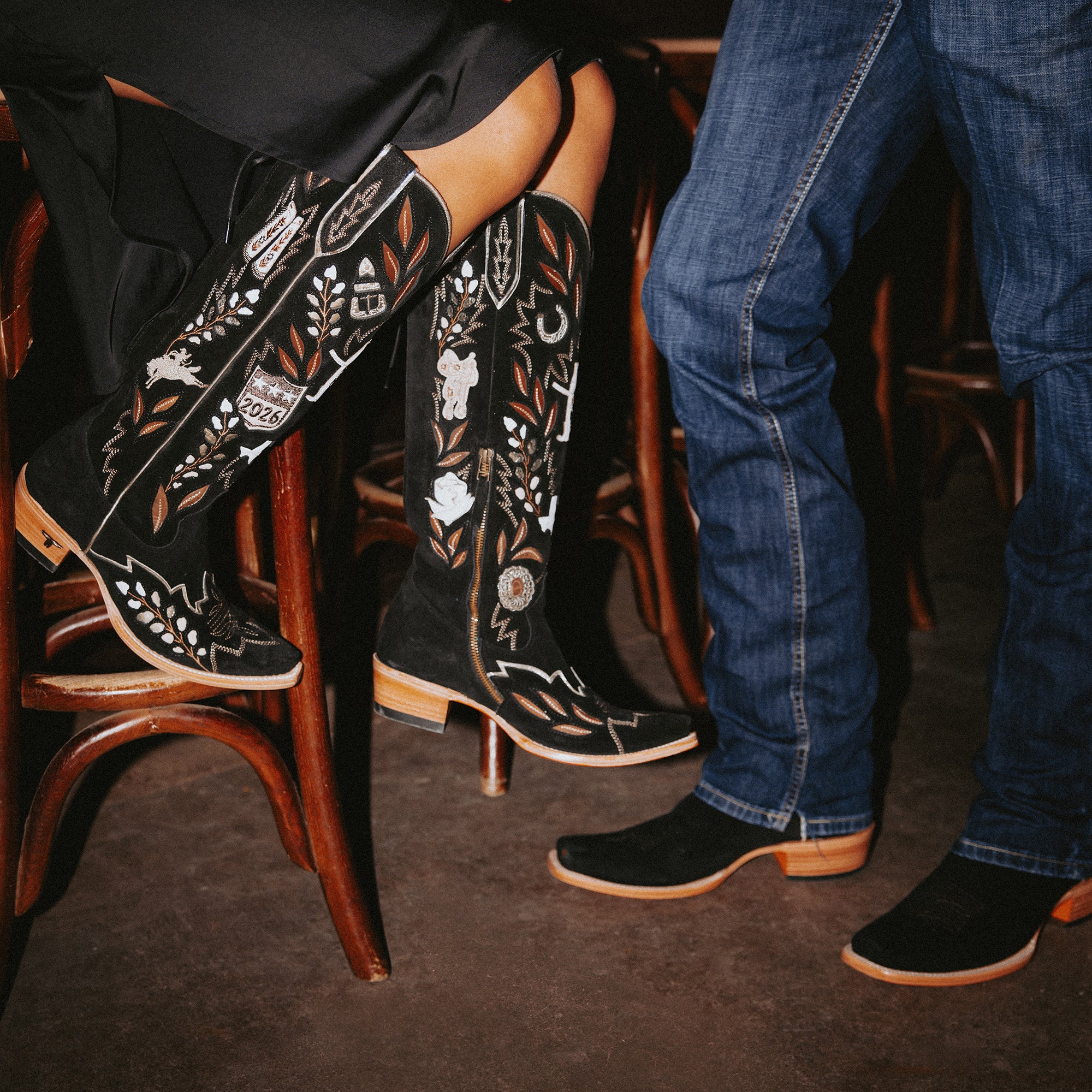 Houston Rodeo Ladies Knee High 2026 Limited Edition - Jet Black Ladies Boot Western Fashion by Lane