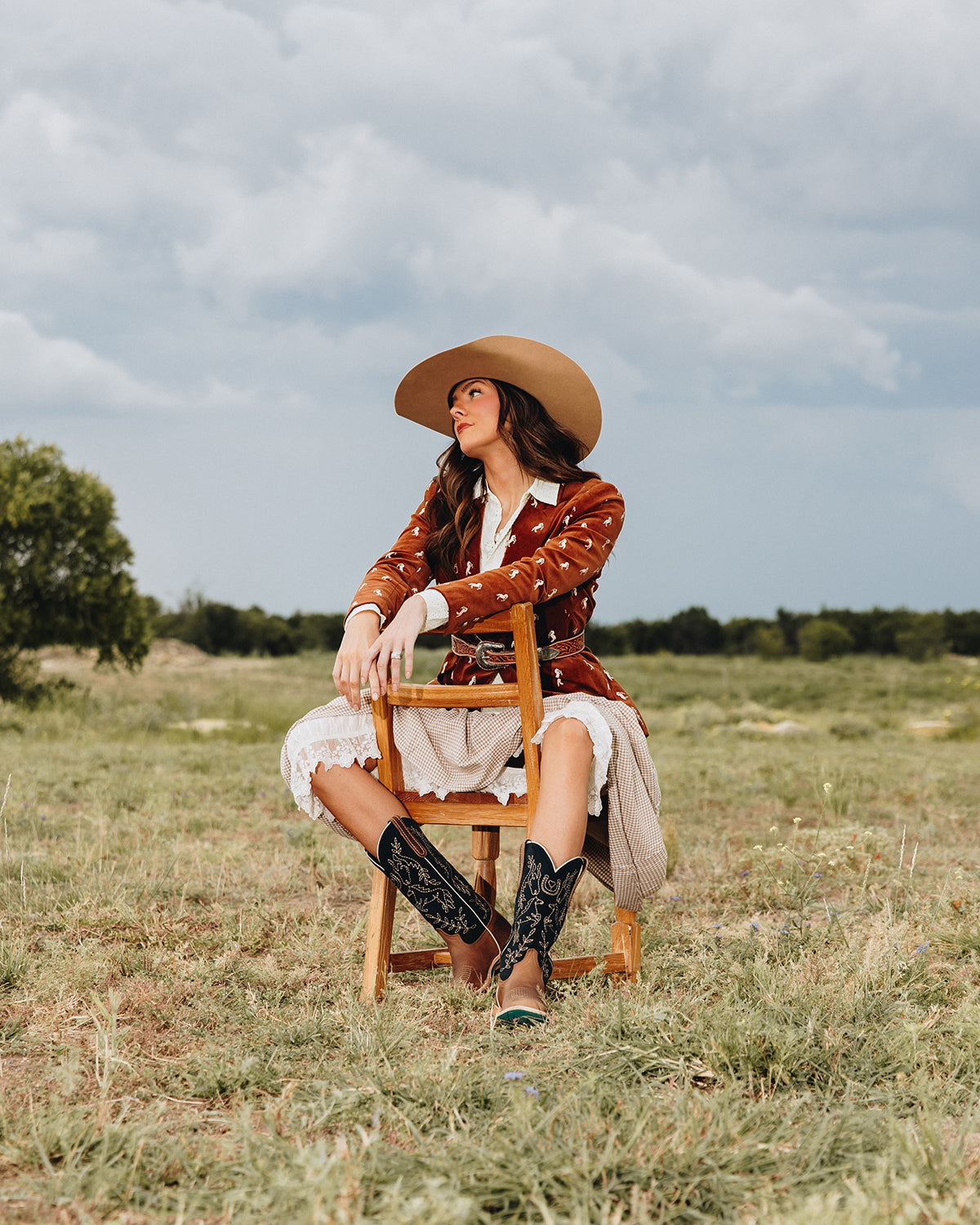 Bridlewood Square - Desert Clay Ladies Boot Western Fashion by Lane