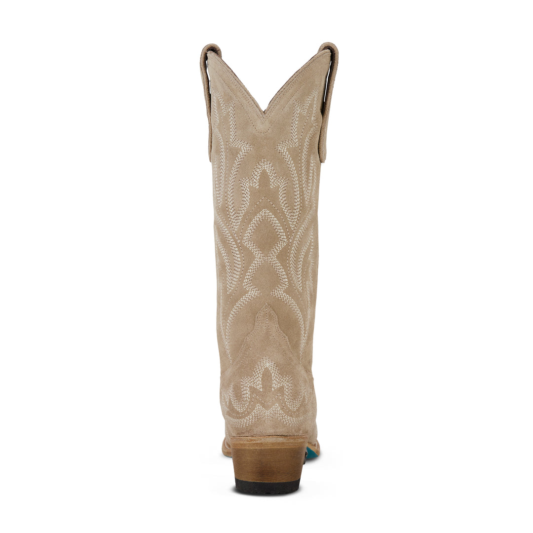 Saratoga Boot x West Desperado - Latte Roughout Ladies Boot Western Fashion by Lane