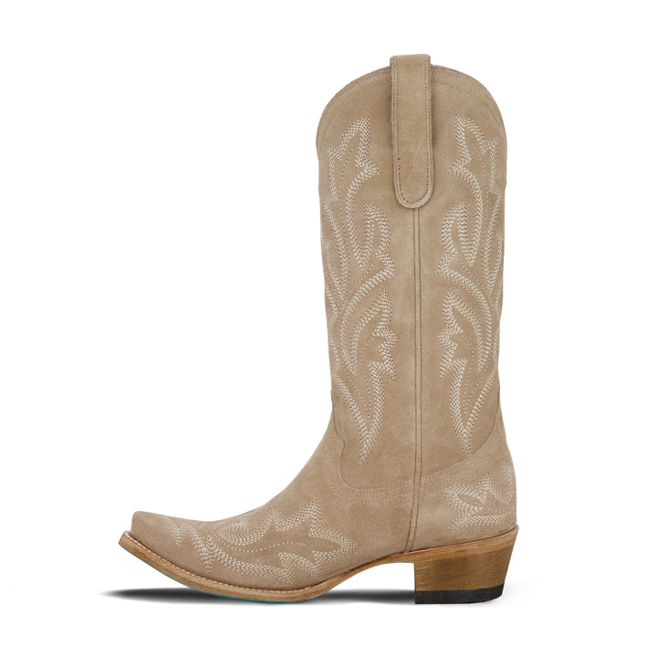 Saratoga Boot x West Desperado - Latte Roughout Ladies Boot Western Fashion by Lane