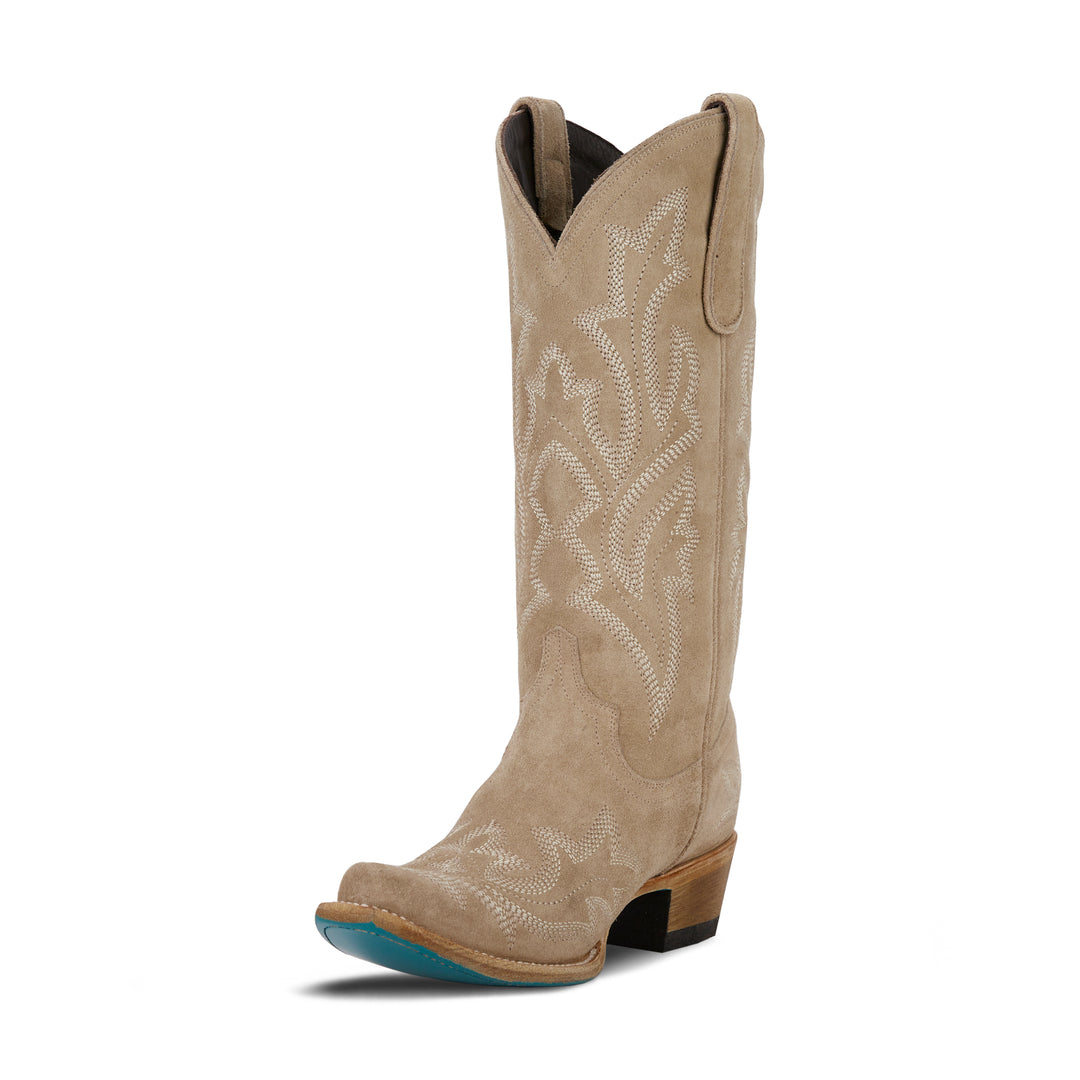 Saratoga Boot x West Desperado - Latte Roughout Ladies Boot Western Fashion by Lane