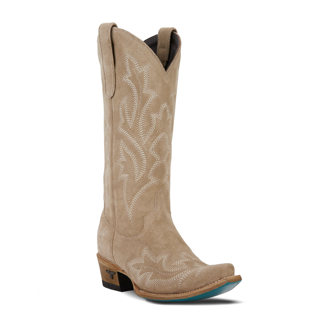 Saratoga Boot x West Desperado - Latte Roughout Ladies Boot Western Fashion by Lane