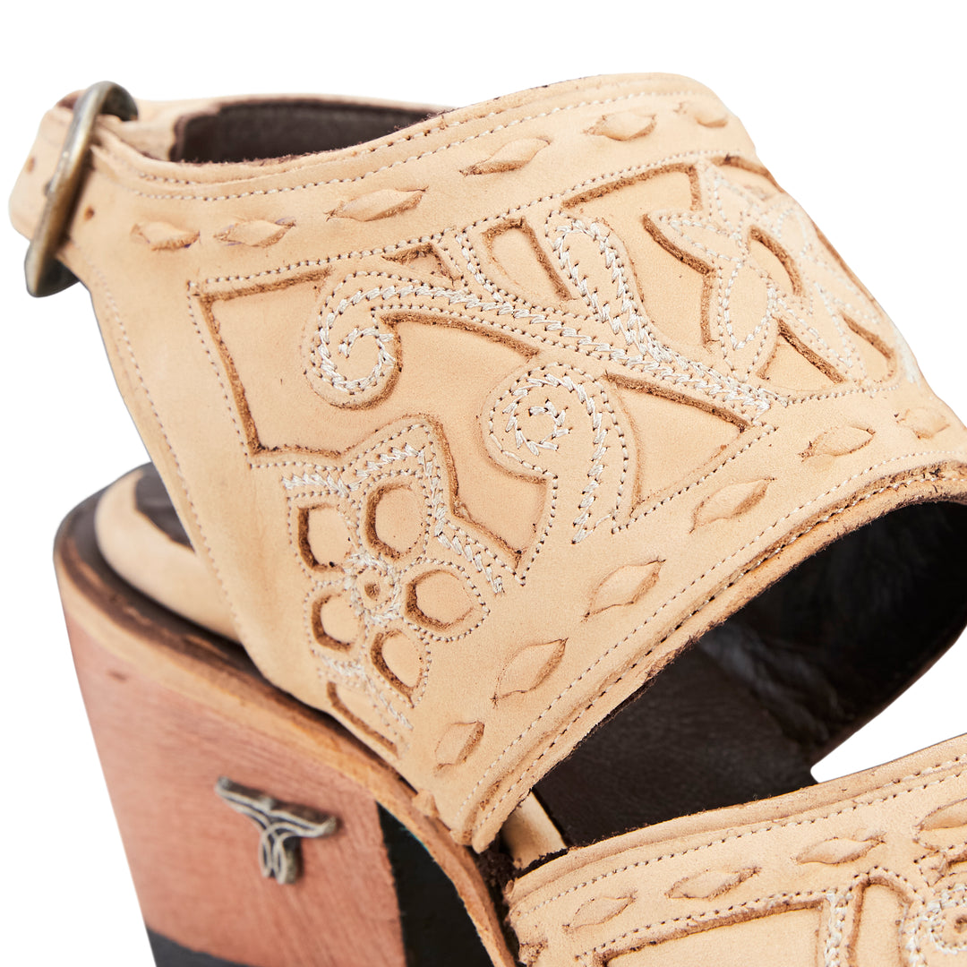 Robin Slingback Mule - Bone Mule Western Fashion by Lane