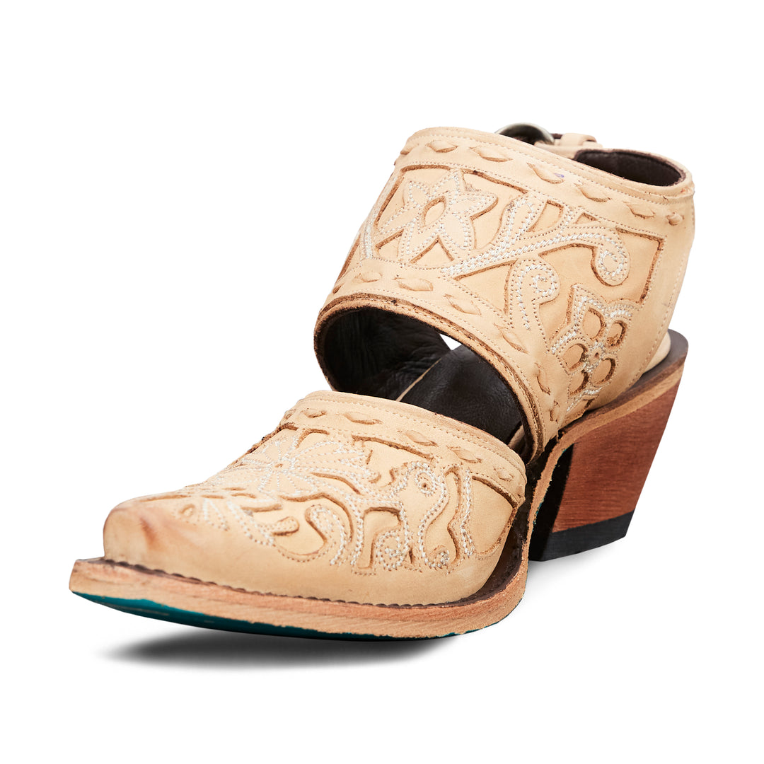 Robin Slingback Mule - Bone Mule Western Fashion by Lane