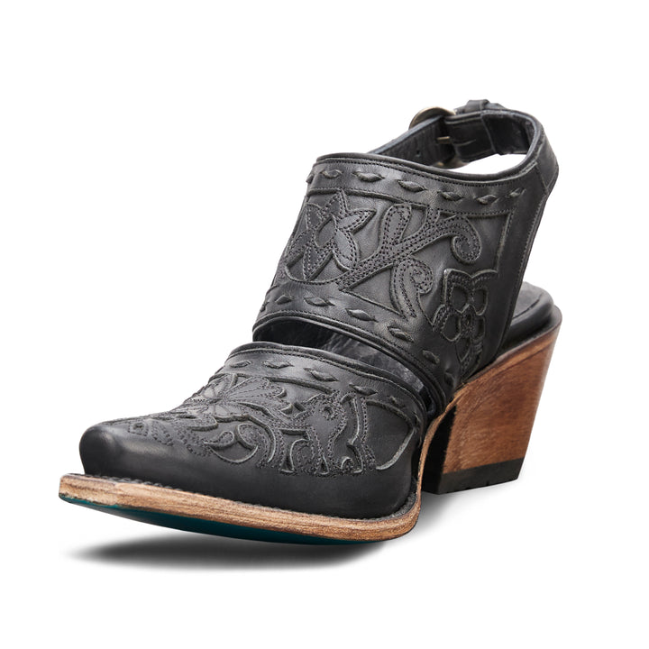 Robin Slingback Mule - Jet Black Mule Western Fashion by Lane