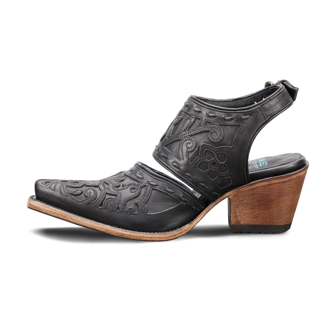 Robin Slingback Mule - Jet Black Mule Western Fashion by Lane