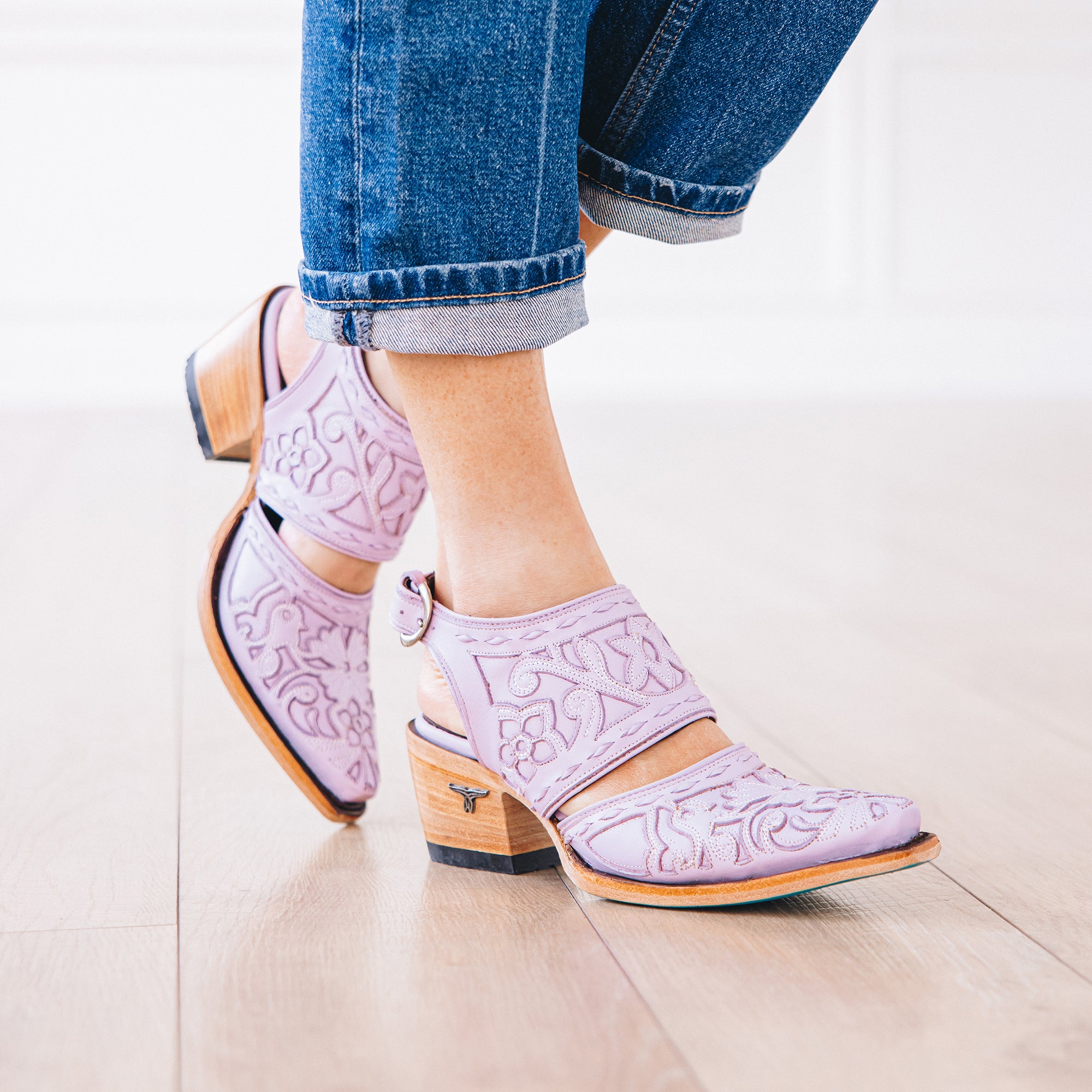 Robin Slingback Mule - Lovely Lavender Mule Western Fashion by Lane