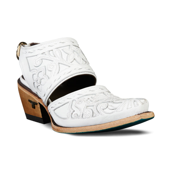 Robin Slingback Mule - Matte White Mule Western Fashion by Lane