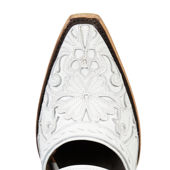 Robin Slingback Mule - Matte White Mule Western Fashion by Lane