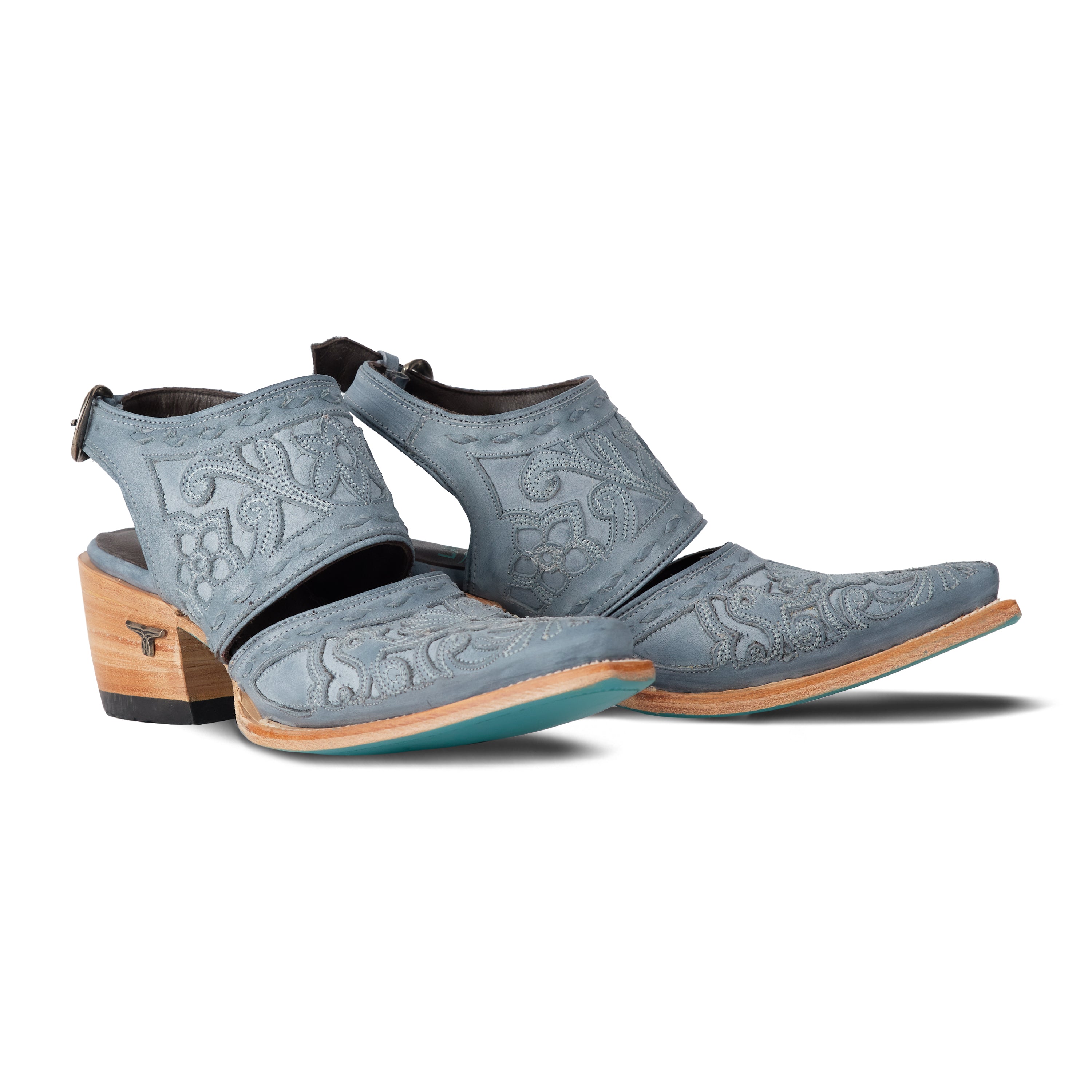 Robin Slingback Mule - Washed Denim Mule Washed Denim Western Fashion by Lane