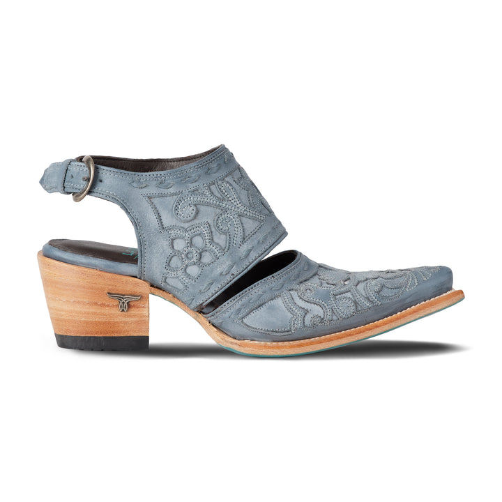 Robin Slingback Mule - Washed Denim Mule Western Fashion by Lane