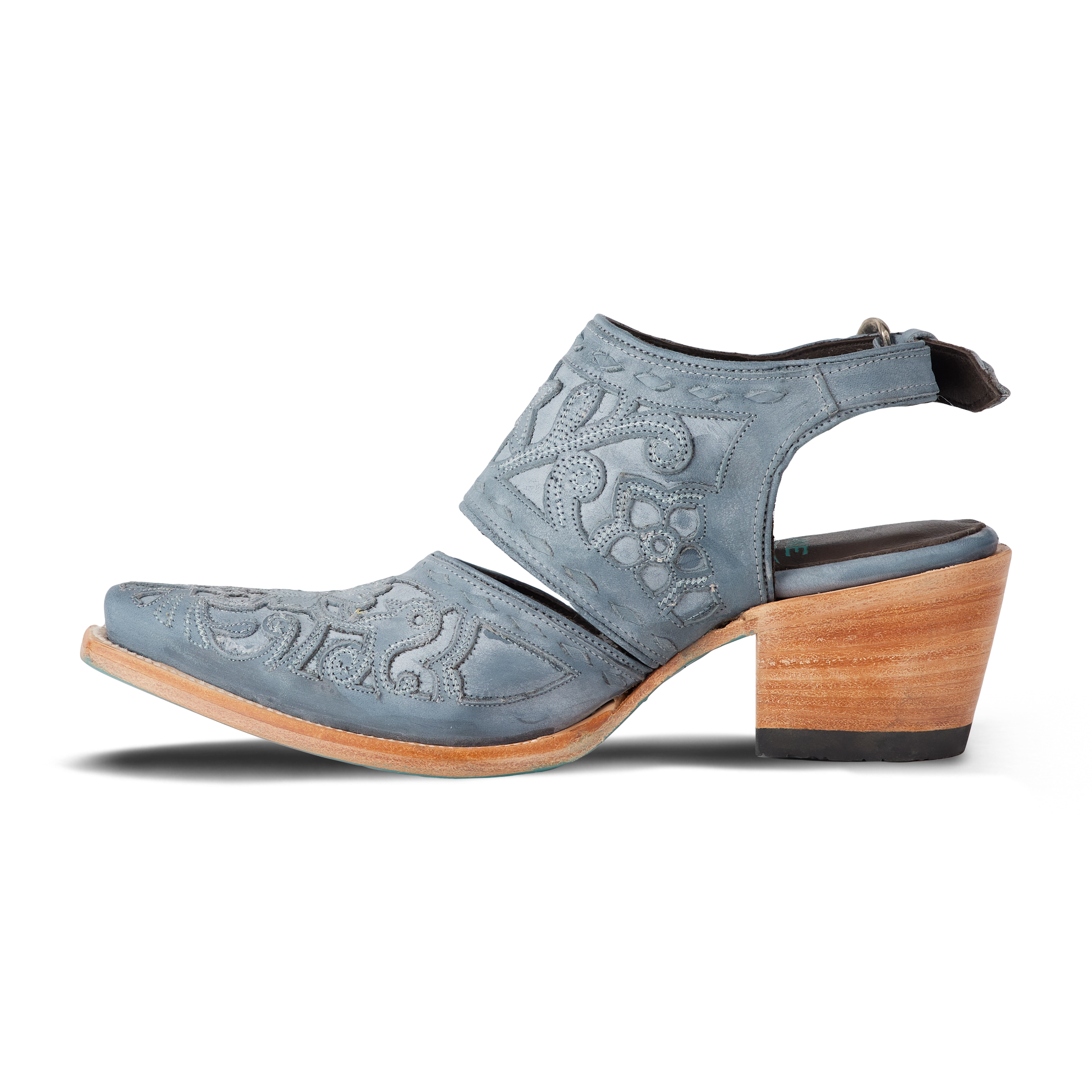 Robin Slingback Mule - Washed Denim Mule Western Fashion by Lane