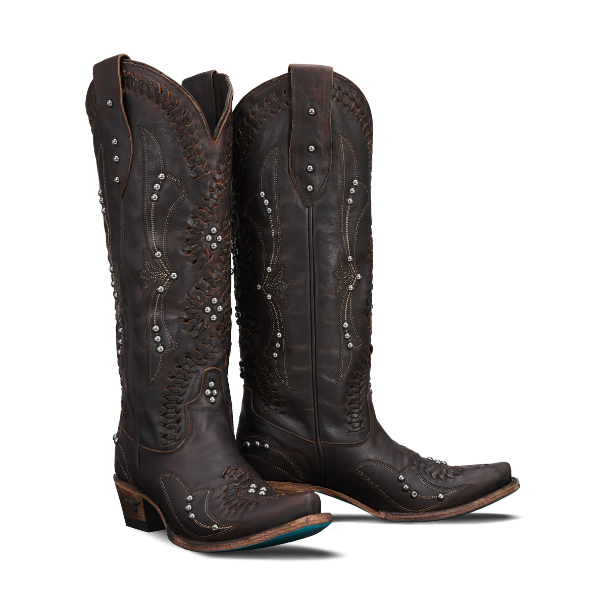 Cossette Boho Western Boot Cognac Brown Womens Cowgirl Boots Snip Toe