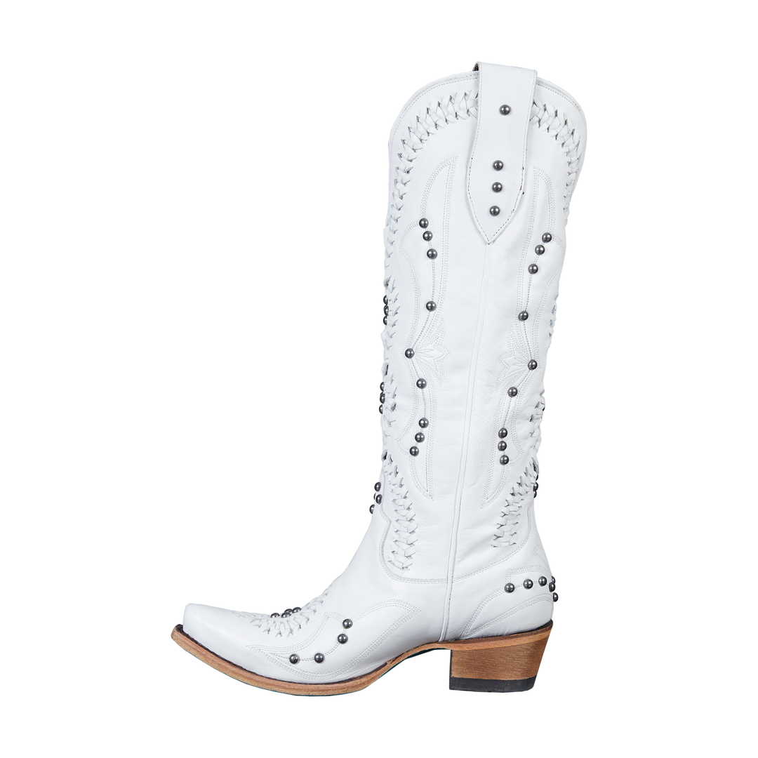 Cossette Boot - Matte White Ladies Boot  Western Fashion by Lane