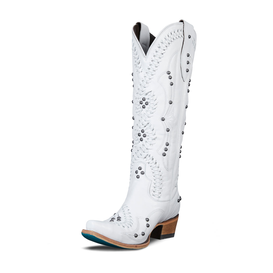 Cossette Boot - Matte White Ladies Boot Western Fashion by Lane