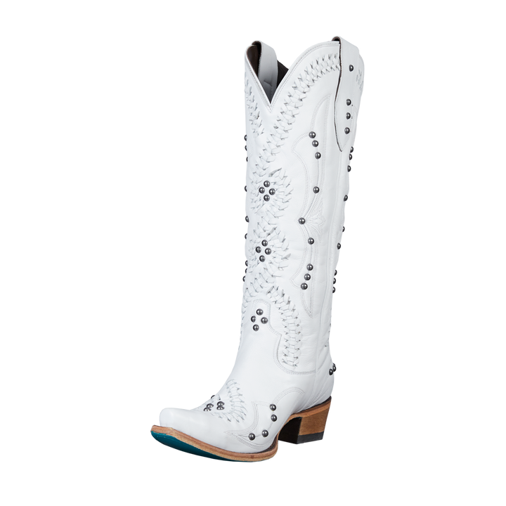 Cossette Boot - Matte White Ladies Boot  Western Fashion by Lane