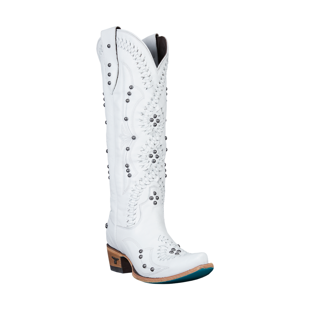 Cossette Boot - Matte White Ladies Boot  Western Fashion by Lane