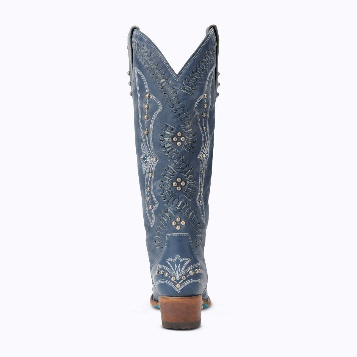 Cossette Boho Western Boot | Denim Blue Women's Cowgirl Boots Snip Toe ...