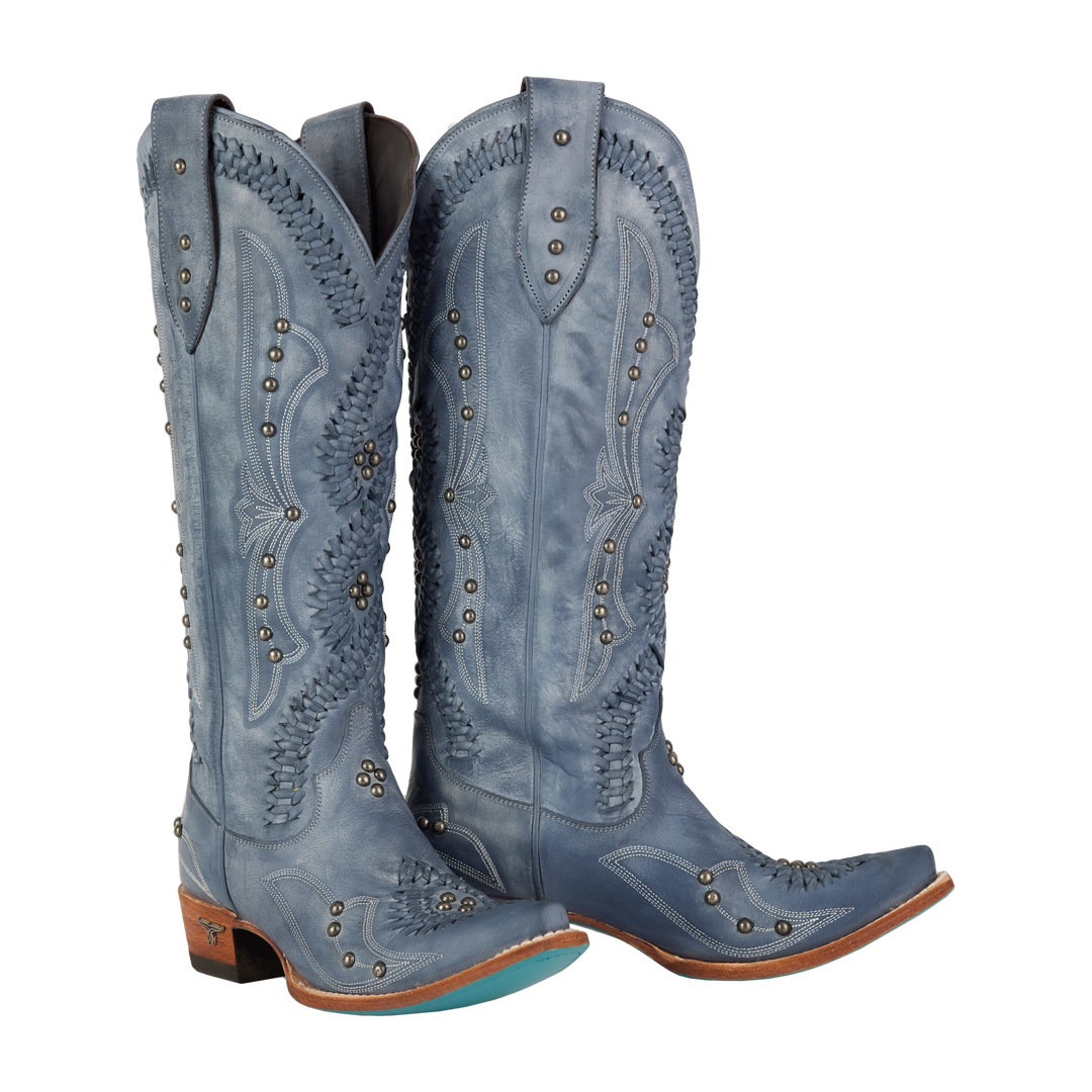 Cossette Boot - Washed Denim Ladies Boot  Western Fashion by Lane