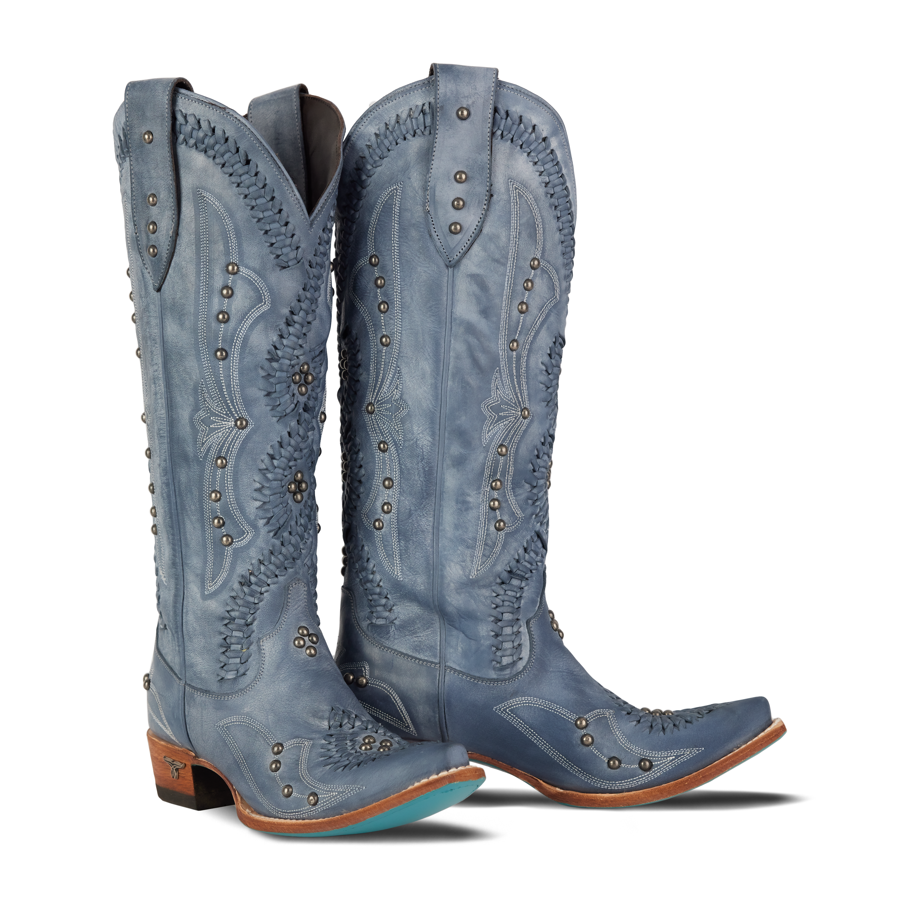 Cossette Boot - Washed Denim Ladies Boot Western Fashion by Lane