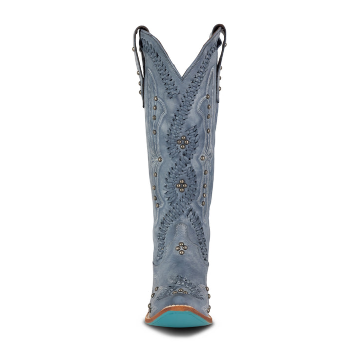 Cossette Boot - Washed Denim Ladies Boot Western Fashion by Lane