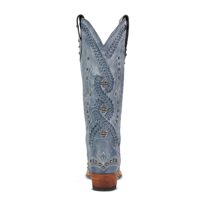 Cossette Boot - Washed Denim Ladies Boot Western Fashion by Lane