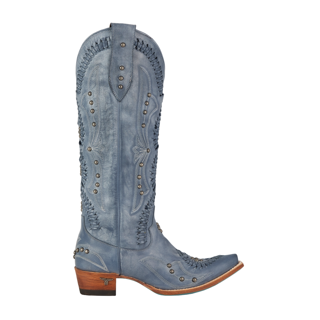 Cossette Boot - Washed Denim Ladies Boot  Western Fashion by Lane