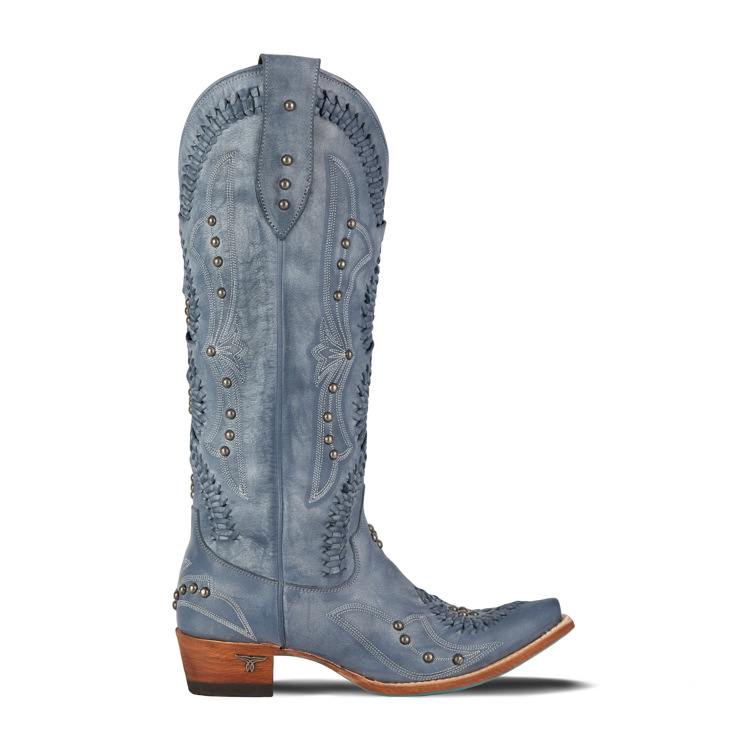 Cossette Boot - Washed Denim Ladies Boot Western Fashion by Lane