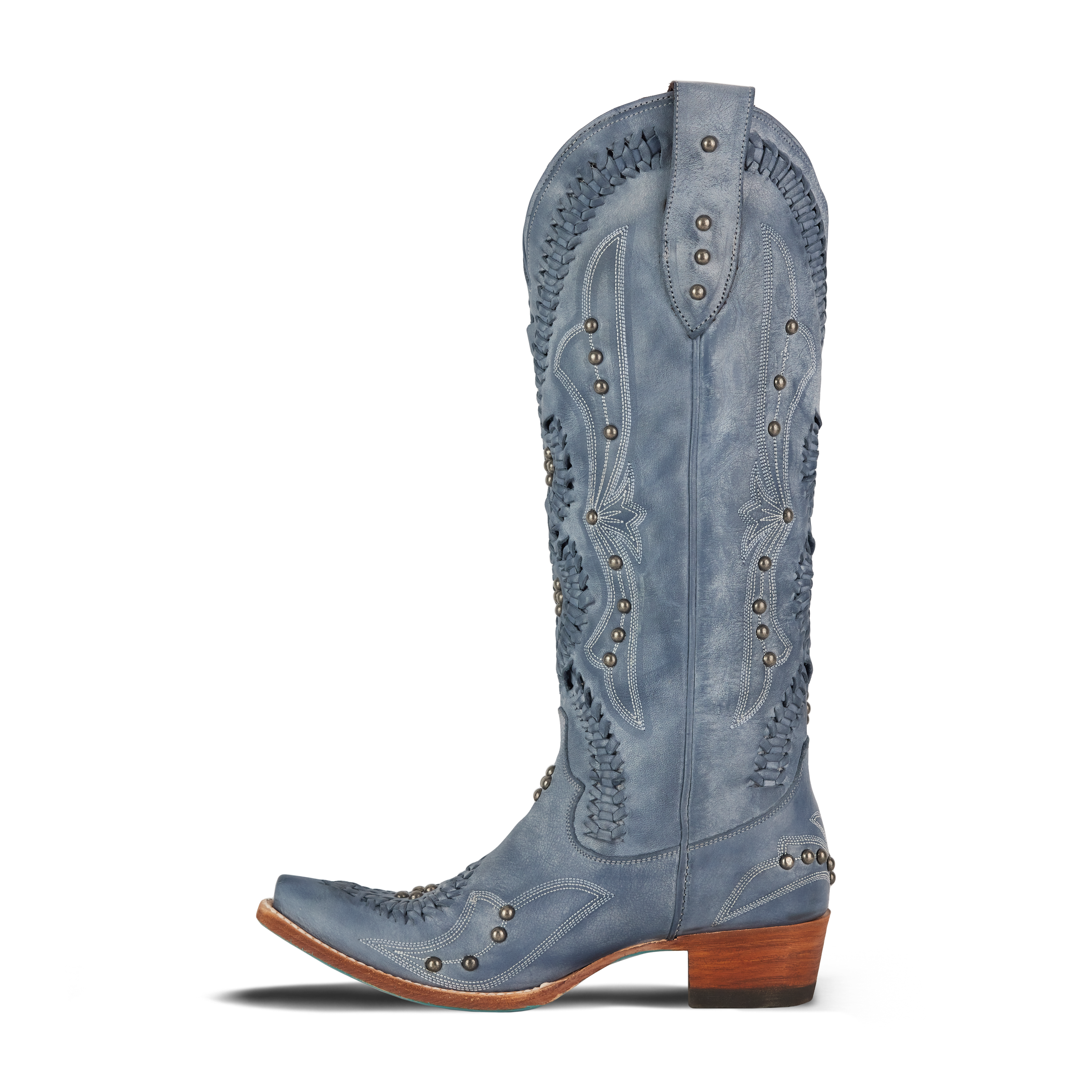 Cossette Boot - Washed Denim Ladies Boot Western Fashion by Lane
